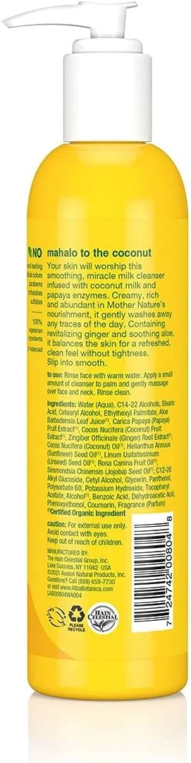 شوینده صورت آلبا بوتانیکا هاوایی، شیر نارگیل پاک کننده عمیق، 236 میلی لیتر شوینده صورت آلبا بوتانیکا هاوایی، شیر نارگیل پاک کننده عمیق، 236 میلی لیتر