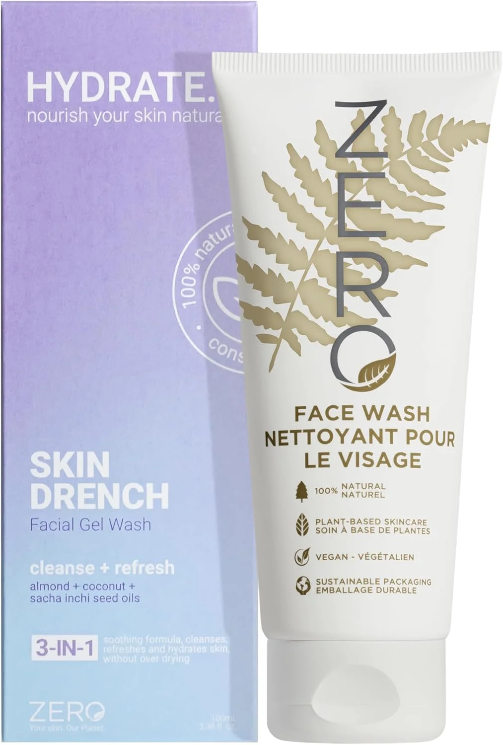 ژل شستشوی صورت آبرسان Skin Academy Hydrate | پاک کننده و طراوت بخش | 3 در 1 | وگان | 100 میلی لیتر ژل شستشوی صورت آبرسان Skin Academy Hydrate | پاک کننده و طراوت بخش | 3 در 1 | وگان | 100 میلی لیتر