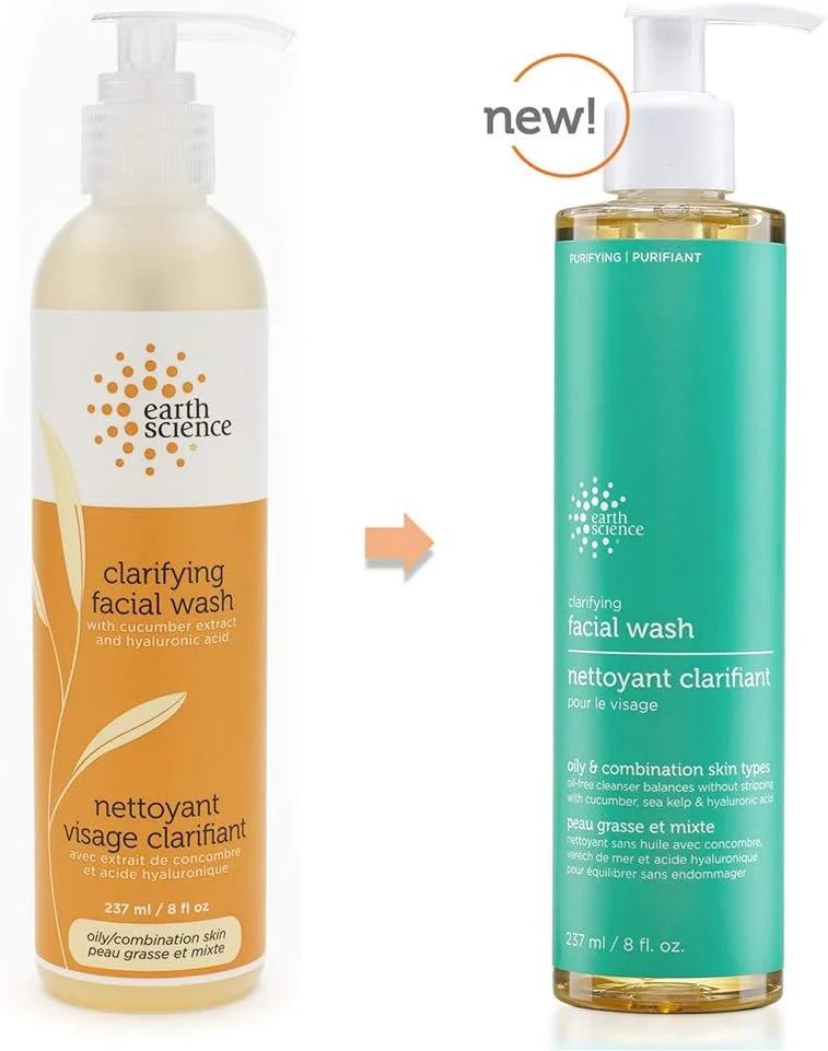 شوینده ملایم و شفاف کننده صورت EARTH SCIENCE برای پوست های چرب و مختلط (2 عددی، 236 میلی لیتر) شوینده ملایم و شفاف کننده صورت EARTH SCIENCE برای پوست های چرب و مختلط (2 عددی، 236 میلی لیتر)