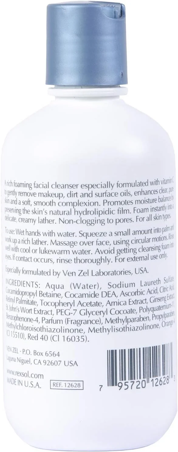 ژل شستشوی صورت حاوی ویتامین C رکسول، 240 میلی لیتر ژل شستشوی صورت حاوی ویتامین C رکسول، 240 میلی لیتر