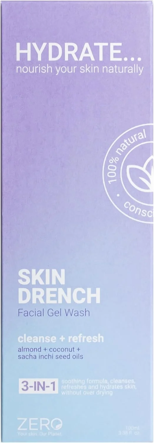 ژل شستشوی صورت آبرسان Skin Academy Hydrate | پاک کننده و طراوت بخش | 3 در 1 | وگان | 100 میلی لیتر ژل شستشوی صورت آبرسان Skin Academy Hydrate | پاک کننده و طراوت بخش | 3 در 1 | وگان | 100 میلی لیتر