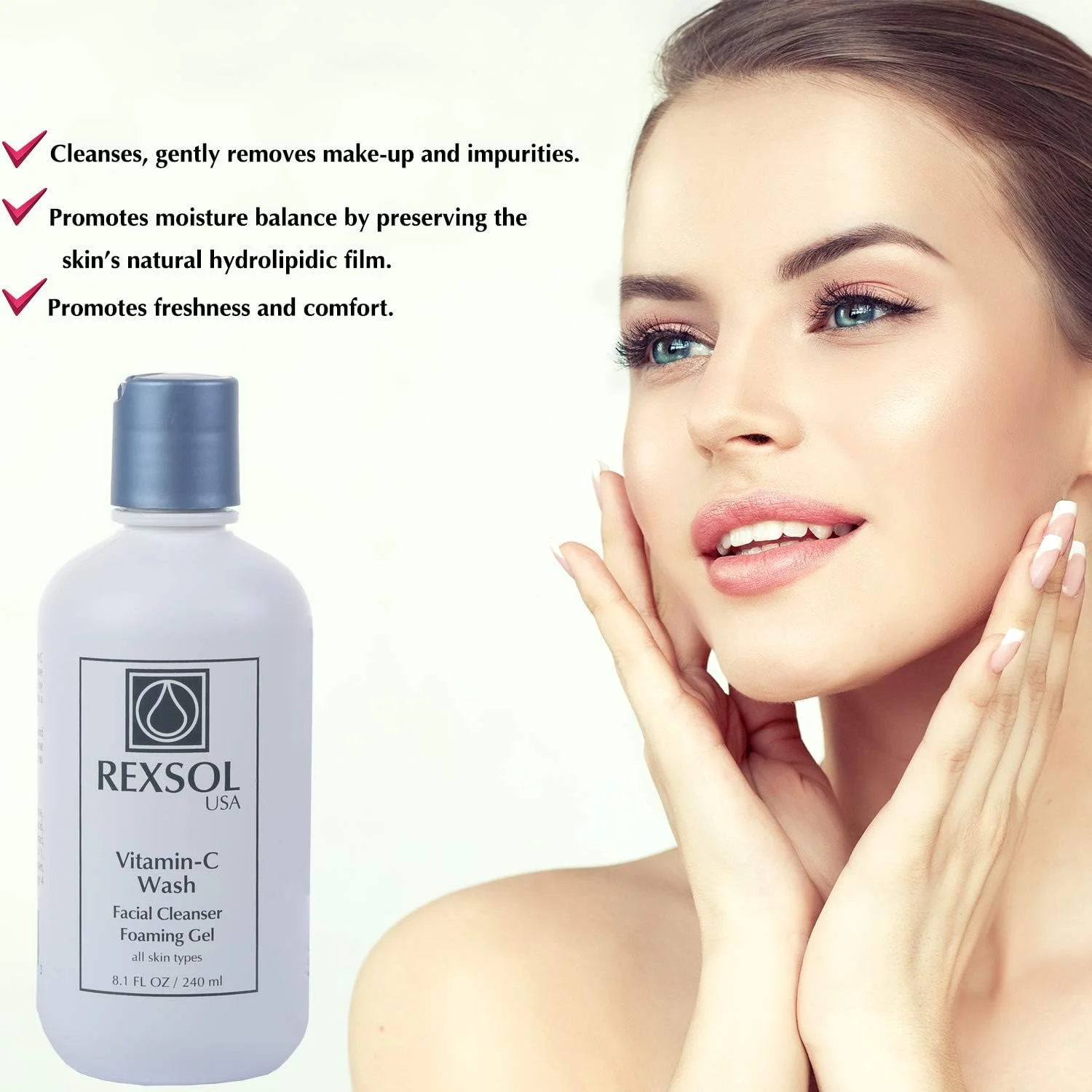 ژل شستشوی صورت حاوی ویتامین C رکسول، 240 میلی لیتر ژل شستشوی صورت حاوی ویتامین C رکسول، 240 میلی لیتر