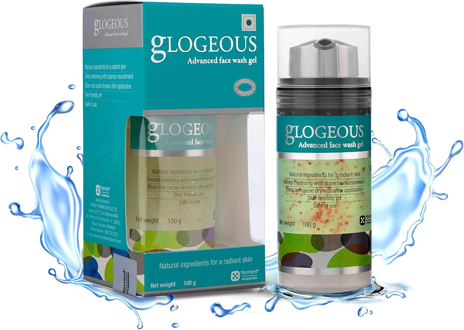 ژل شستشوی صورت پیشرفته Glogeous، برای پوستی جوان و درخشان، 100 گرم ژل شستشوی صورت پیشرفته Glogeous، برای پوستی جوان و درخشان، 100 گرم