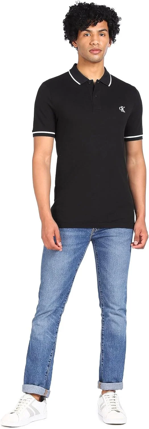 پولوشرت مردانه باریک کلوین کلاین جینز (تک عددی)