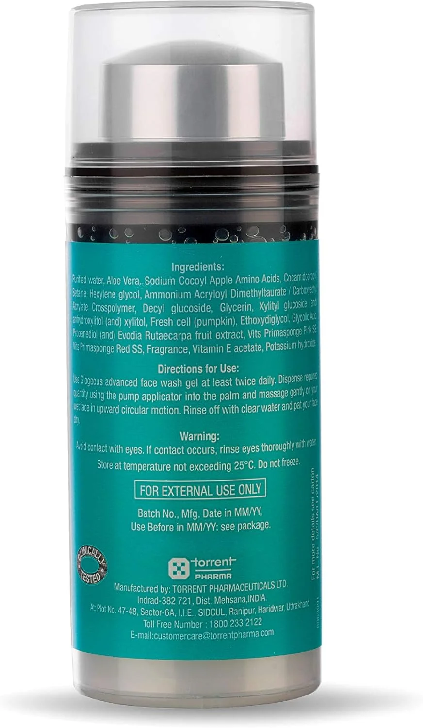 ژل شستشوی صورت پیشرفته Glogeous، برای پوستی جوان و درخشان، 100 گرم