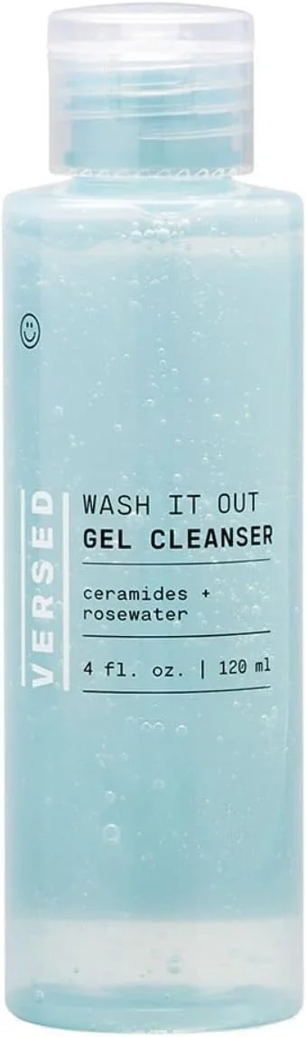 ژل شستشوی صورت Versed Wash It Out، ۱۹۰ میلی لیتر! پاک کننده صورت غنی شده با نعناع با طراوت و گلاب مغذی! بدون تست حیوانی، بدون پارابن و وگان! درمان صورت خود را انتخاب کنید! (پاک کننده صورت) ژل شستشوی صورت Versed Wash It Out، ۱۹۰ میلی لیتر! پاک کننده صورت غنی شده با نعناع با طراوت و گلاب مغذی! بدون تست حیوانی، بدون پارابن و وگان! درمان صورت خود را انتخاب کنید! (پاک کننده صورت)