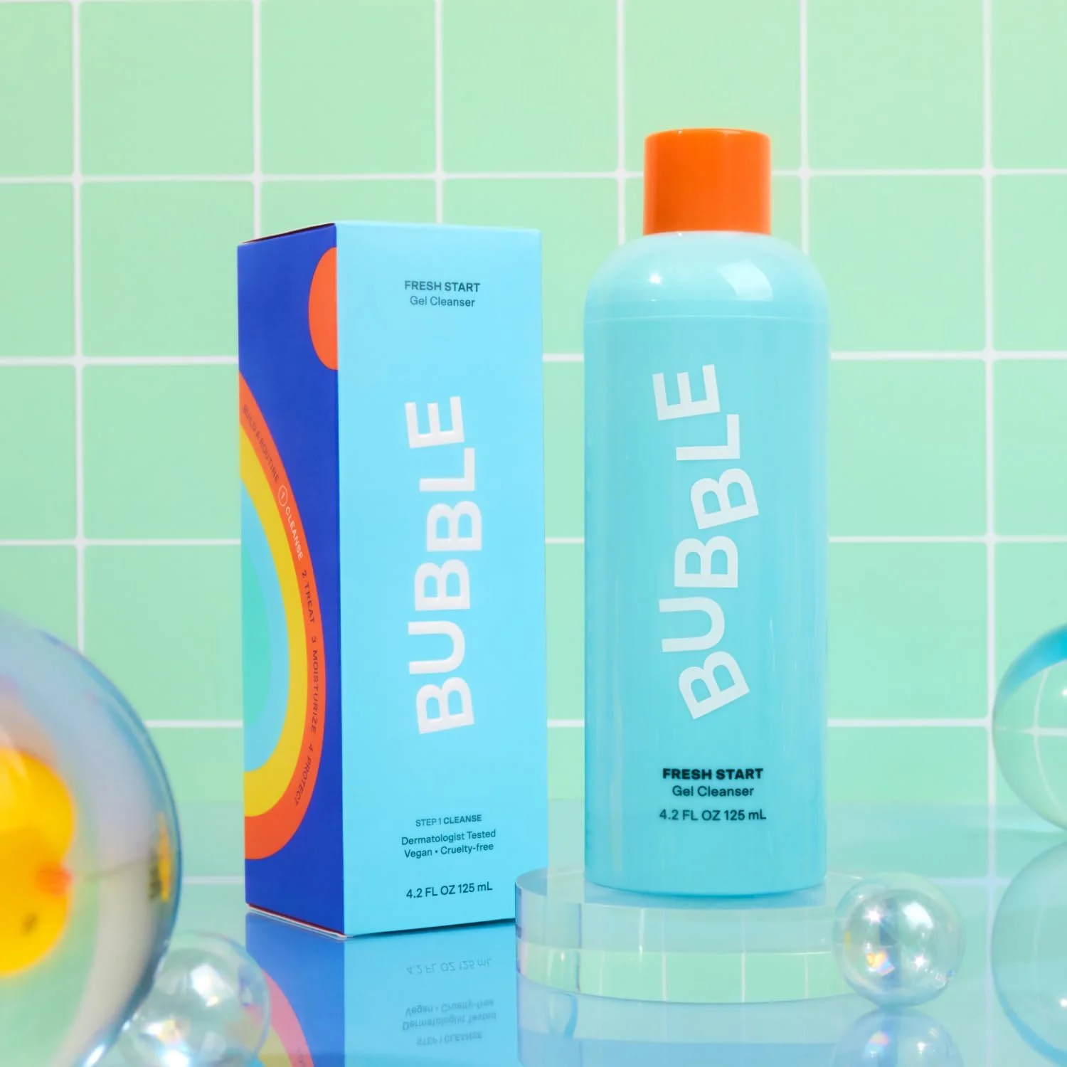 ژل پاک کننده صورت بابل - حاوی PHA + کافئین برای آرامش پوست، بهبود بافت و پشتیبانی از پوست دارای آکنه - پاک کننده عمیق منافذ پوست مناسب پوست های حساس (125 میلی لیتر)