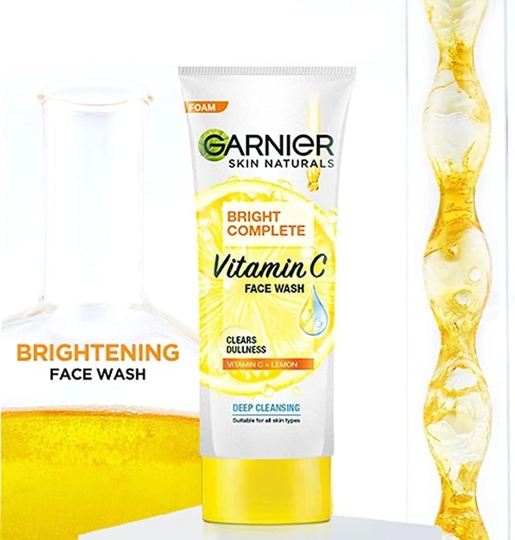 ژل شستشوی صورت روشن کننده گارنیه برای پوست های درخشان، 100 گرم ژل شستشوی صورت روشن کننده گارنیه برای پوست های درخشان، 100 گرم