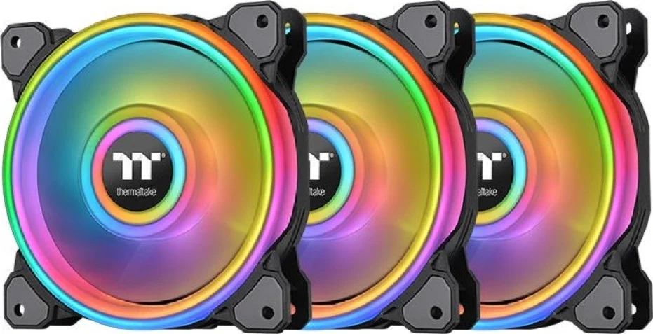 فن رادیاتور ترمالتیک Riing Quad 14RGB نسخه TT Premium، بسته 3 عددی - فن کیس - مشکی | CL-F089-PL14SW-A