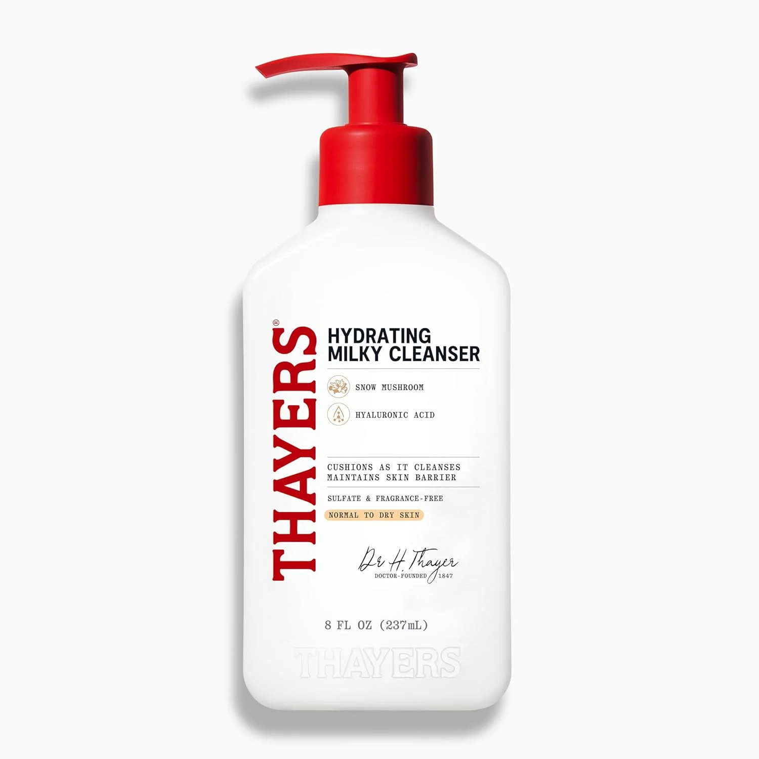 پاک کننده ملایم و آبرسان صورت Thayers با قارچ برفی و هیالورونیک اسید، توصیه شده توسط متخصصین پوست، مناسب پوست های خشک و حساس، فاقد پارابن، 236 میلی لیتر پاک کننده ملایم و آبرسان صورت Thayers با قارچ برفی و هیالورونیک اسید، توصیه شده توسط متخصصین پوست، مناسب پوست های خشک و حساس، فاقد پارابن، 236 میلی لیتر
