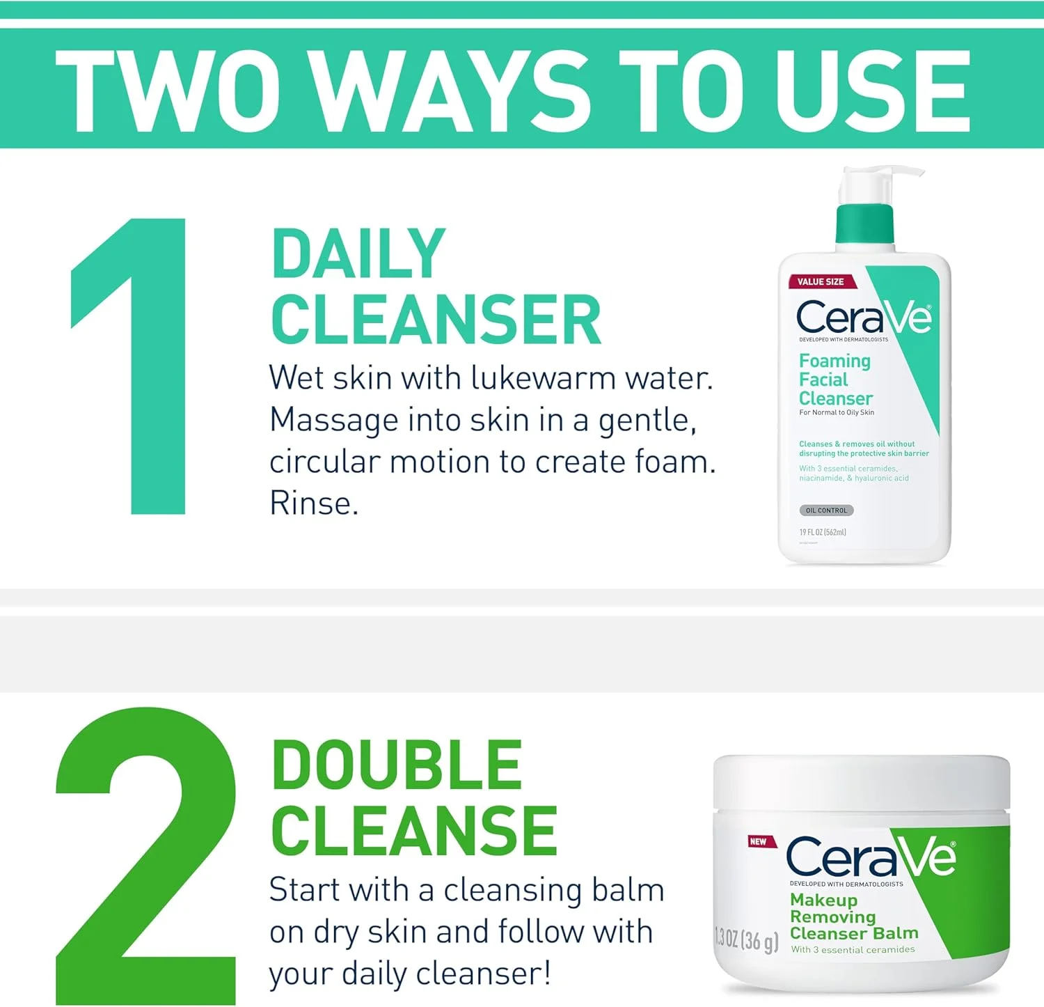 شوینده فومینگ صورت سراوی، شستشوی روزانه صورت برای پوست چرب، حاوی اسید هیالورونیک + سرامیدها + نیاسینامید، بدون عطر و پارابن، شوینده صورت کنترل کننده چربی و غیر خشک کننده، 236 میلی لیتر