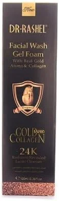 ژل شستشوی صورت دکتر راشل حاوی کلاژن و طلای 24 عیار