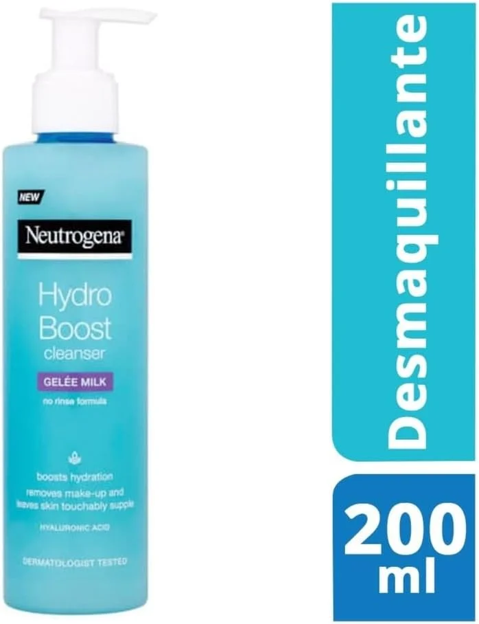 شیر پاک‌کن ژله‌ای نوتروژینا Hydro Boost، برای پوستی تمیز و شفاف، شستشوی صورت فرموله شده با هیالورونیک اسید، 200 میلی‌لیتر