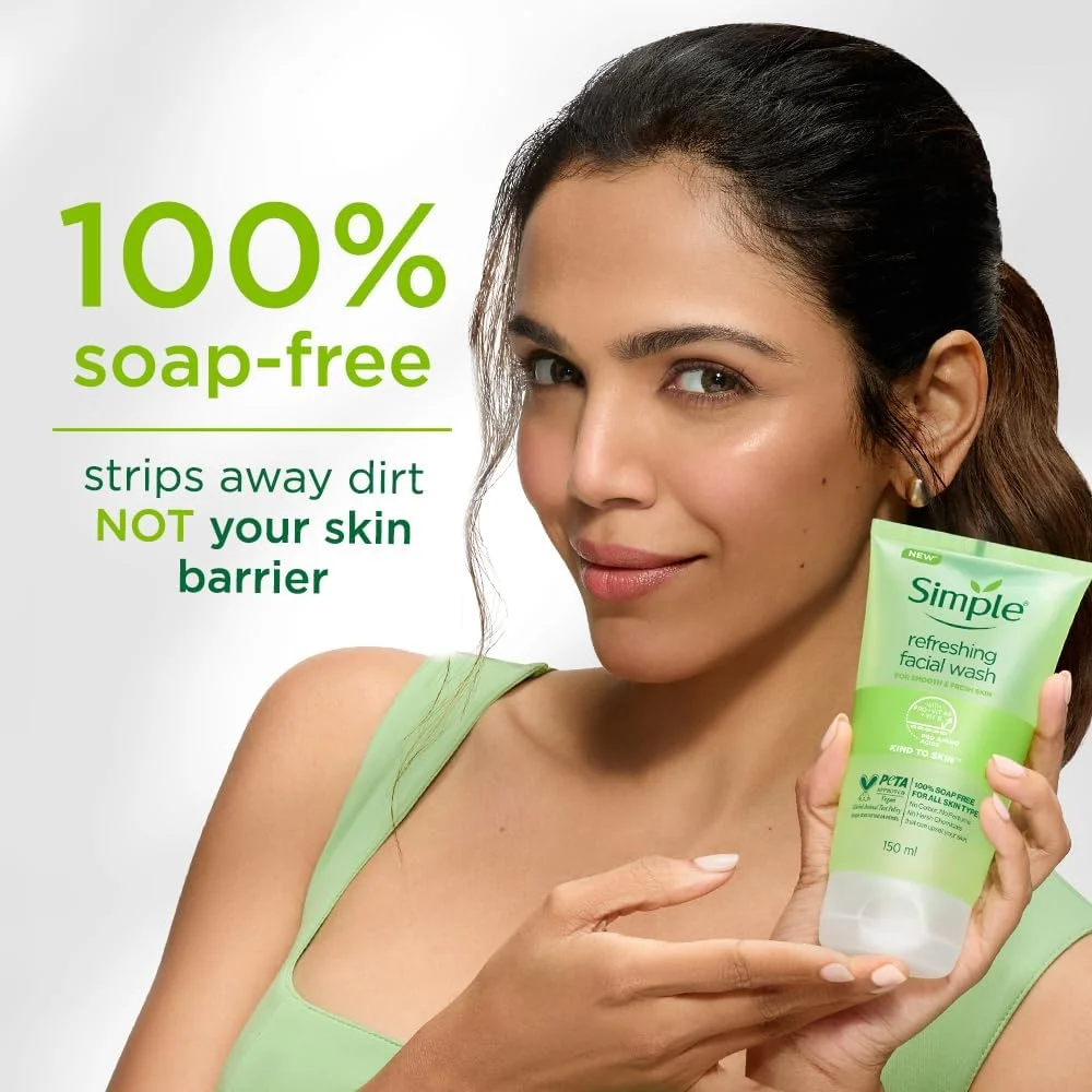 شوینده طراوت بخش صورت، پاک کننده آرایش با پرو ویتامین B5، وگان، بدون عطر و الکل، آنتی اکسیدان ویتامین E، بدون صابون، ضد حساسیت، مناسب پوست حساس، 150 میلی لیتر شوینده طراوت بخش صورت، پاک کننده آرایش با پرو ویتامین B5، وگان، بدون عطر و الکل، آنتی اکسیدان ویتامین E، بدون صابون، ضد حساسیت، مناسب پوست حساس، 150 میلی لیتر