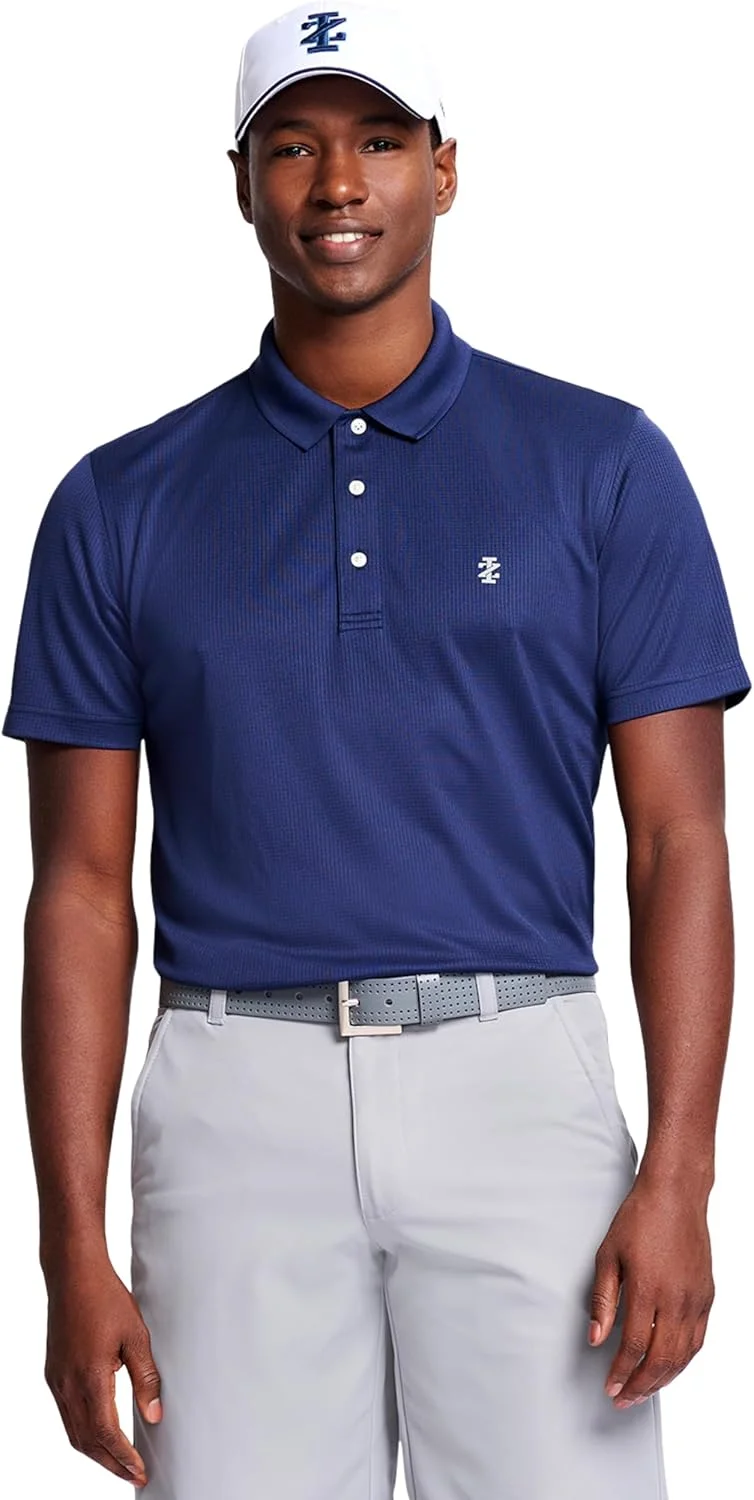 پولوشرت آستین کوتاه مردانه Izod با قابلیت کشسانی و عملکرد ورزشی گلف