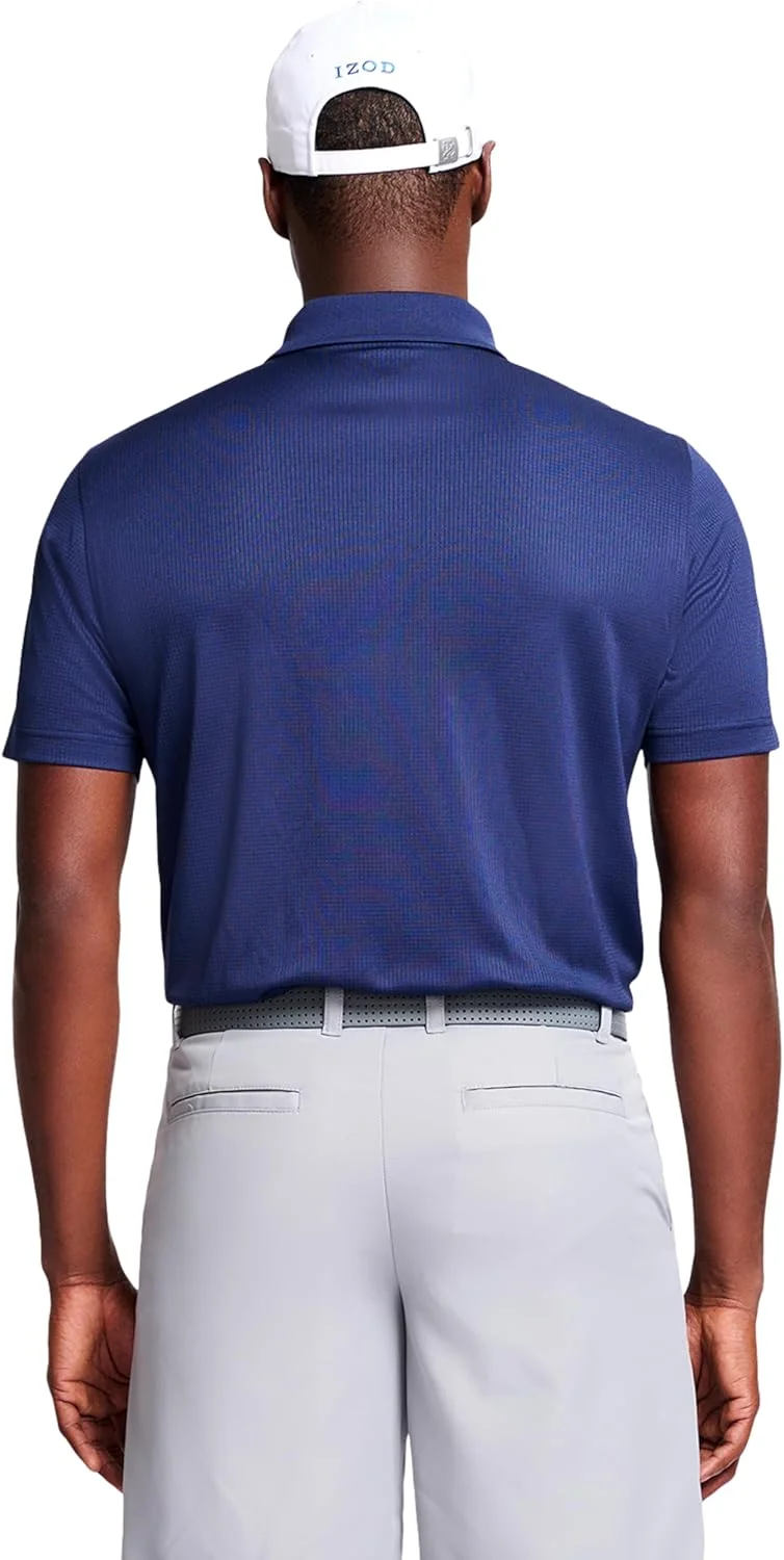 پولوشرت آستین کوتاه مردانه Izod با قابلیت کشسانی و عملکرد ورزشی گلف