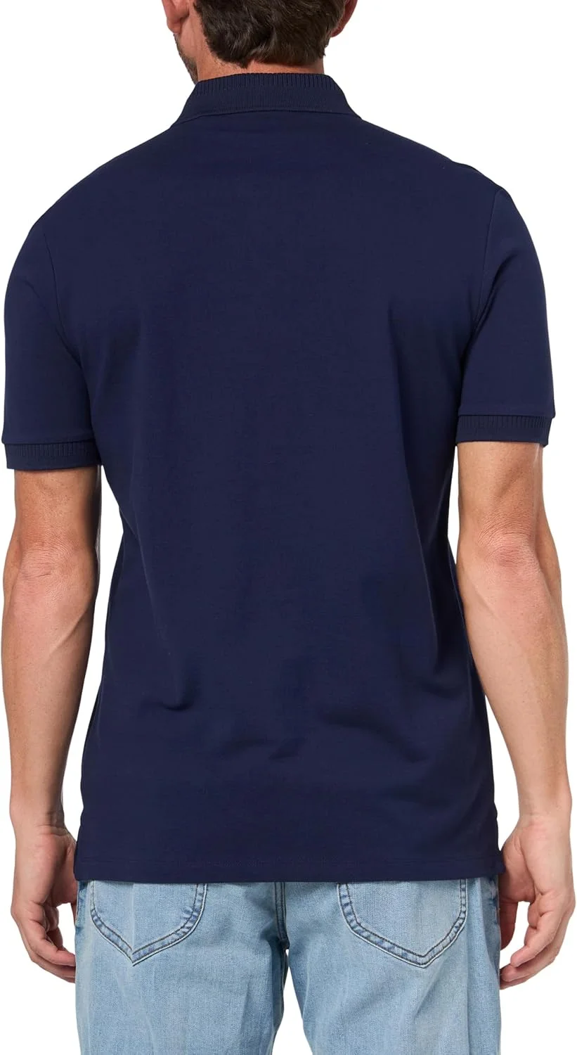 پولوشرت مردانه HUGO مدل Slim Fit با لوگوی مربعی، از جنس پنبه