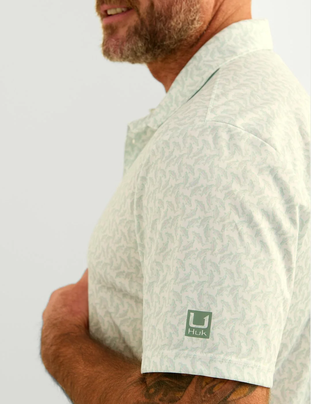 پولوشرت مردانه HUK Pursuit Pattern، پولوشرت آستین کوتاه با عملکرد بالا