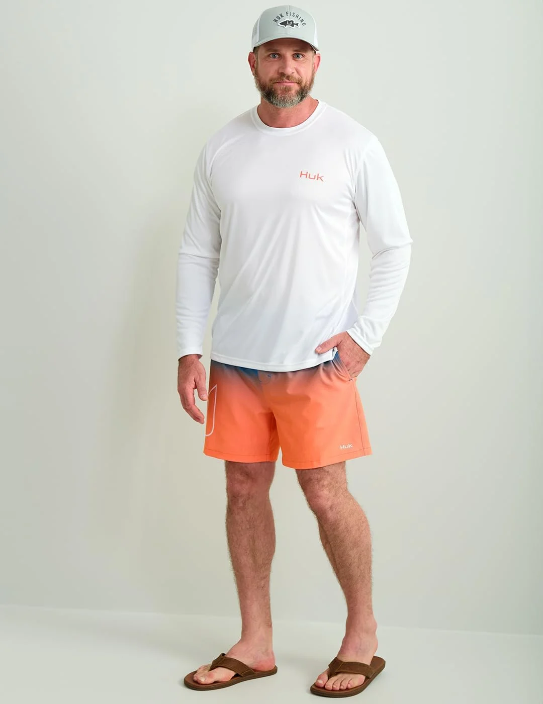 پیراهن آستین بلند مردانه HUK Pursuit طرح دار