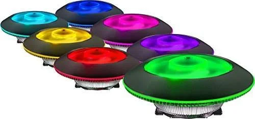 خنک کننده پردازنده بادی مستر کولر MasterAir G100M با حلقه RGB، کم ارتفاع، کنترلر RGB سیمی | MAM-G1CN-924PC-R1