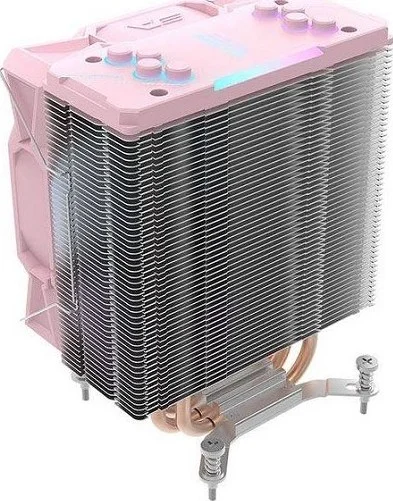 خنک کننده پردازنده DarkFlash Aigo Ellsworth S11 Pro Tower، فن خنک کننده پردازنده aRGB (اینتل و AMD)، صورتی | S11-PRO
