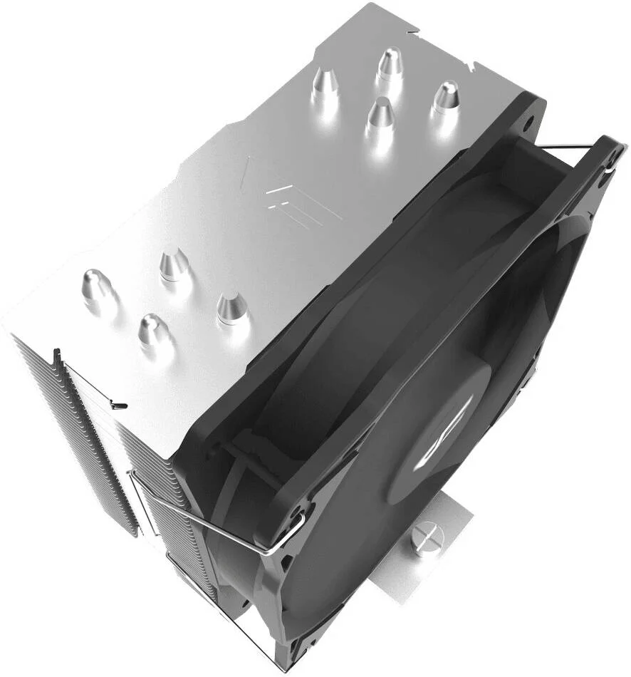 خنک کننده پردازنده بادی دارک فلش Storm Z4 aRGB، سرعت فن 1400 دور در دقیقه، جریان هوای فن 52.1 CFM، بلبرینگ هیدرولیک، سطح نویز 22.3dBA، لوله های حرارتی مسی، ارتفاع 155 میلی متر، مشکی | STORM-Z4