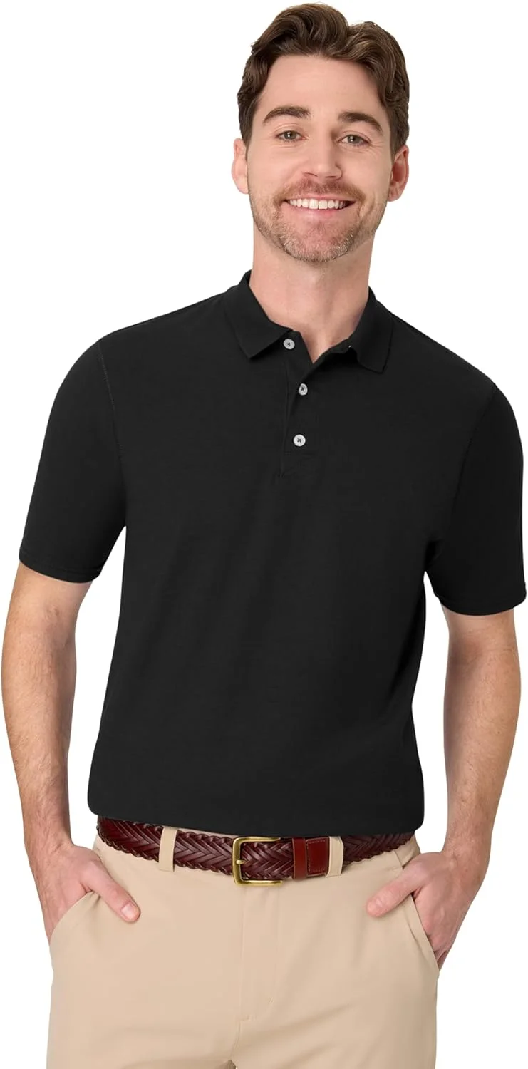 پولوشرت مردانه Hanes FreshIQ، پولوشرت مردانه X-Temp، پولوشرت با محافظت در برابر آفتاب 40+ UPF و قابلیت جذب رطوبت