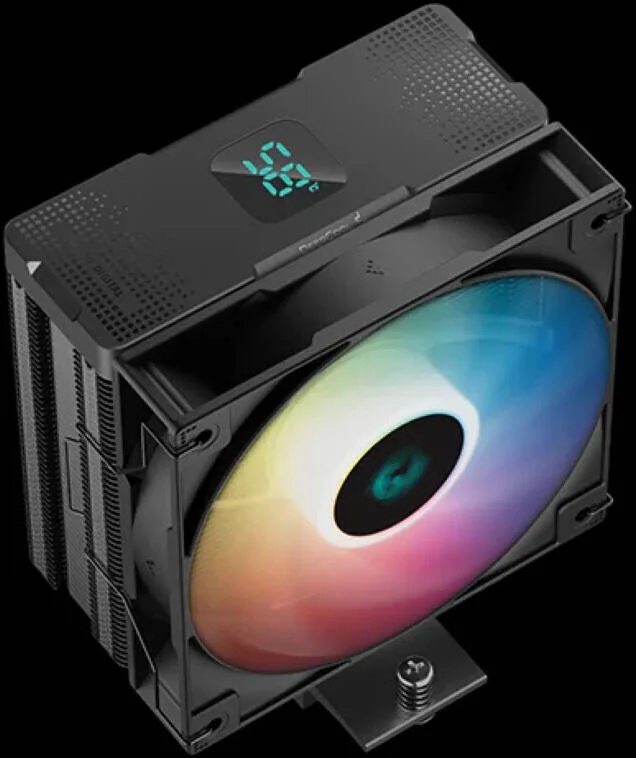 خنک کننده پردازنده دیپ کول AG400 Digital Black ARGB تک برج 120 میلی متری، سرعت فن 2000 دور در دقیقه، مشکی | R-AG400-BKADMN-G-1 خنک کننده پردازنده دیپ کول AG400 Digital Black ARGB تک برج 120 میلی متری، سرعت فن 2000 دور در دقیقه، مشکی | R-AG400-BKADMN-G-1