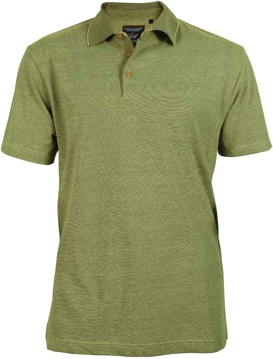 پولوشرت نخی مردانه یقه دار