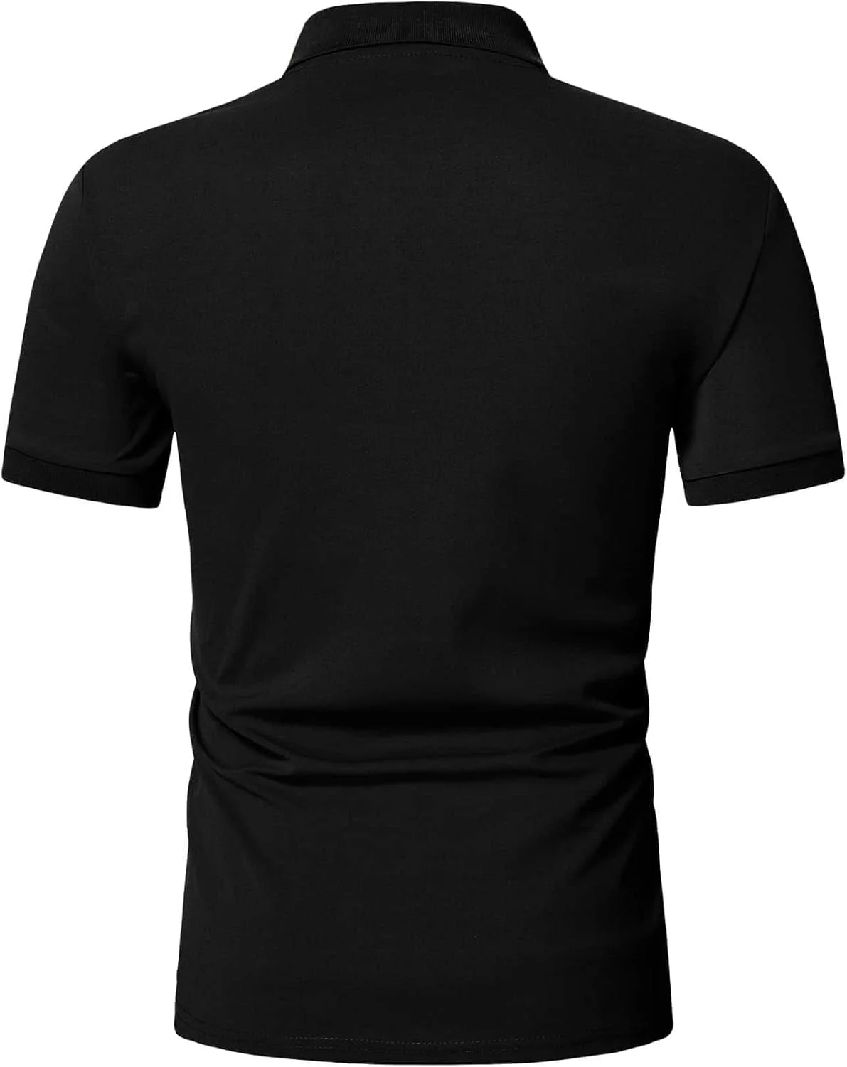 پولوشرت آستین کوتاه مردانه GORGLITTER با یقه زیپ دار و تن خور معمولی