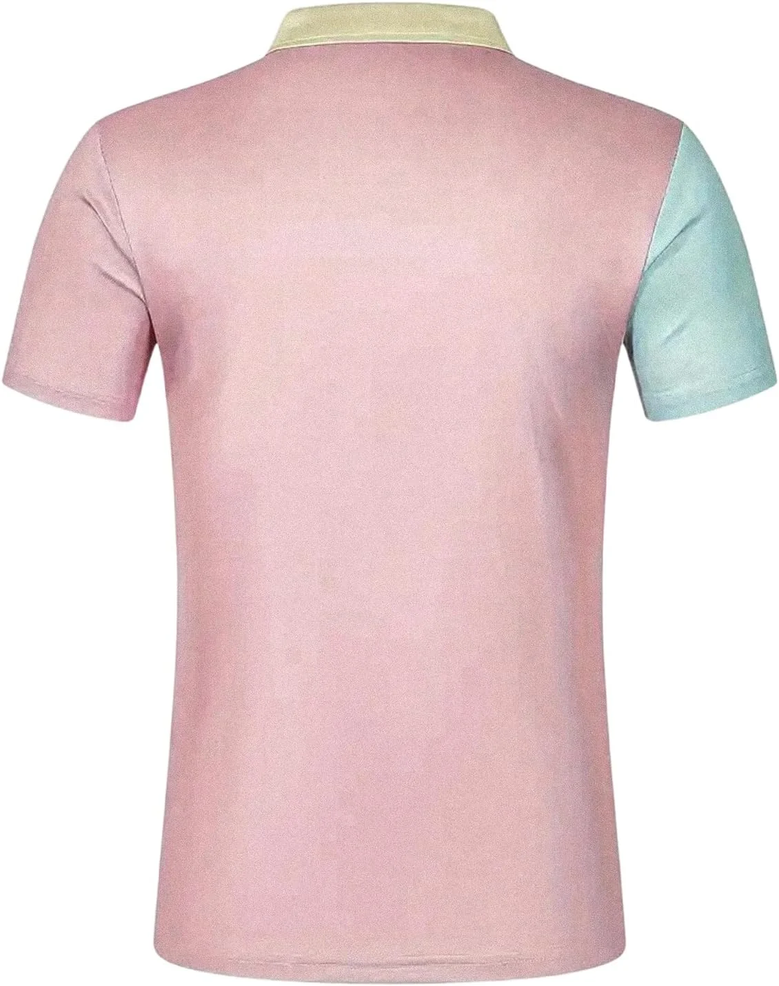 پیراهن مردانه دکمه دار GORGLITTER، آستین کوتاه، یقه دار، طرح رنگی