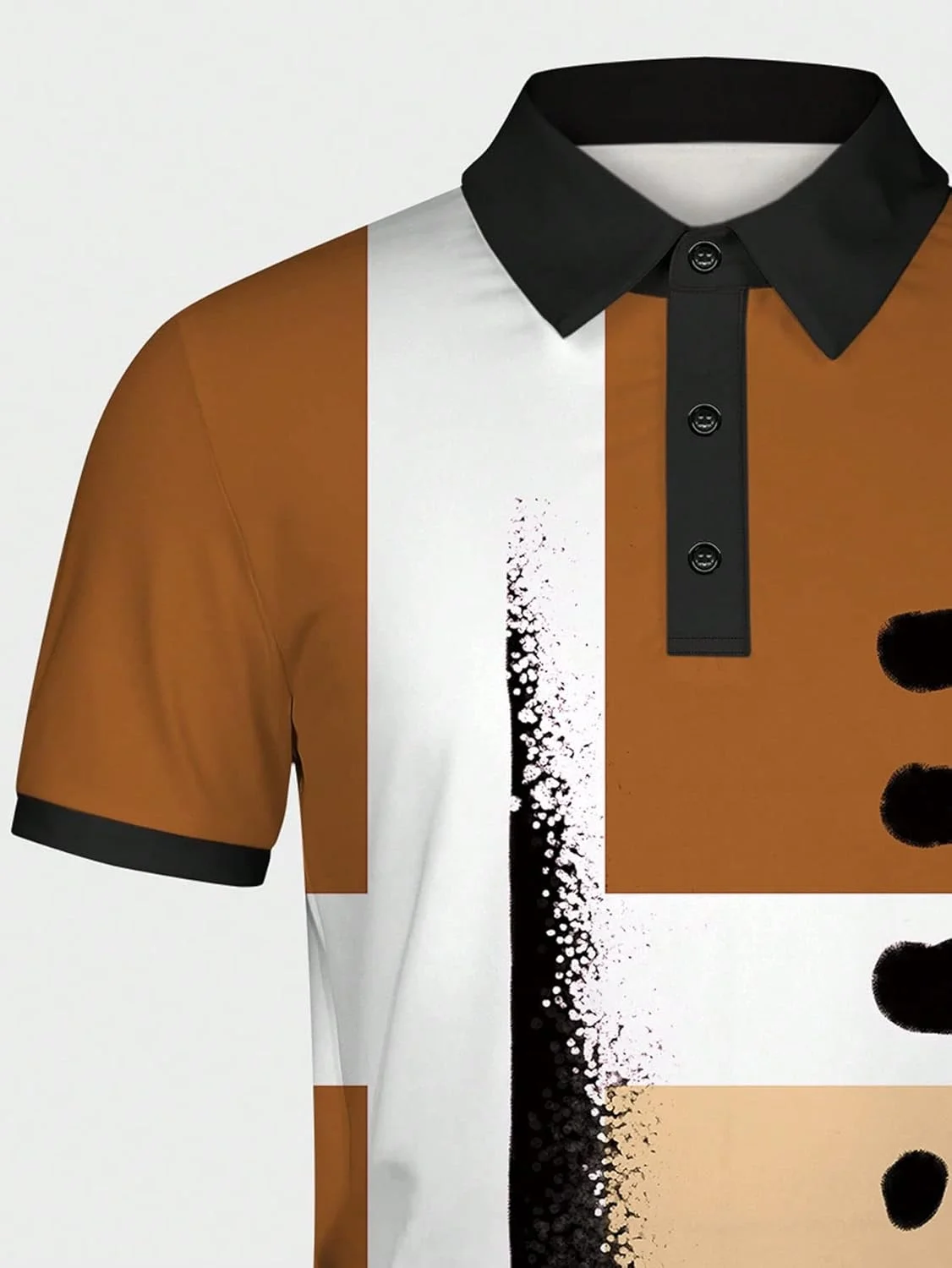 پولوشرت آستین کوتاه مردانه یقه رنگی گورگلیتر