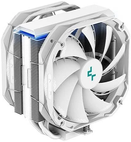 خنک کننده پردازنده تک برج DeepCool AS500 PLUS، طراحی 5 لوله حرارتی، 2 عدد فن 140 میلی متری TF140S PWM، سرعت 500~1200 دور در دقیقه، جریان هوای 70.81 CFM، نورپردازی ARGB LED، سازگار با LGA2066/2011-v3/ AM4/AM3+/AM3، سفید | R-AS500-WHNLMP-G خنک کننده پردازنده تک برج DeepCool AS500 PLUS، طراحی 5 لوله حرارتی، 2 عدد فن 140 میلی متری TF140S PWM، سرعت 500~1200 دور در دقیقه، جریان هوای 70.81 CFM، نورپردازی ARGB LED، سازگار با LGA2066/2011-v3/ AM4/AM3+/AM3، سفید | R-AS500-WHNLMP-G