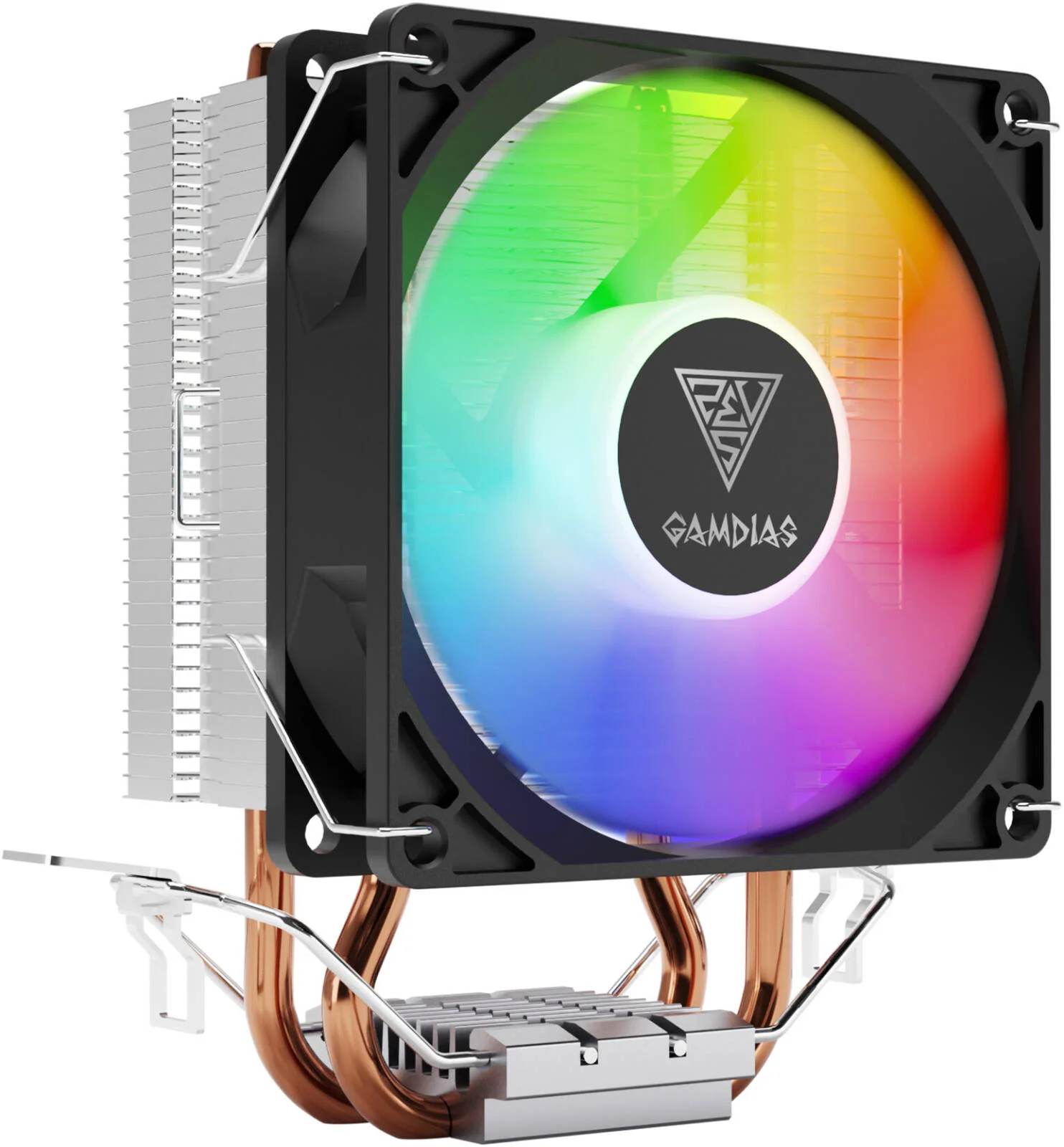 خنک کننده بادی GAMDIAS Boreas E1-210 Lite، سرعت فن 2200 دور در دقیقه، سازگار با LGA 1700 / AM5، فشار هوا 1.91 mmH2O، جریان هوای 34.6 CFM، نوع بلبرینگ هیدرولیک، مشکی | BOREAS E1-210 LITE