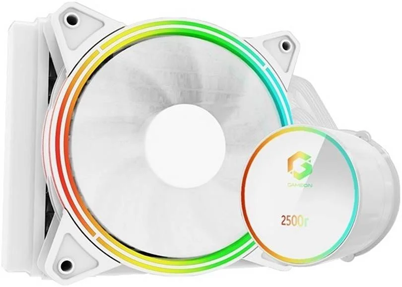خنک کننده مایع پردازنده GAMEON Tupolev 120mm، RGB، سفید | G0-120TUPOLEV