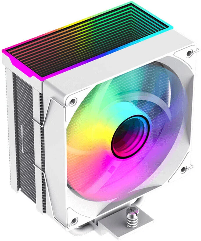 خنک کننده پردازنده KGaming Sigma 550 Infinity، سایز فن 120 میلی متر، 5 لوله حرارتی 6 میلی متری، 44 پره آلومینیومی، سرعت فن 1800 دور در دقیقه، جریان هوای 58.96 CFM، نوع بلبرینگ هیدرولیک، سفید | Sigma-550-WHT