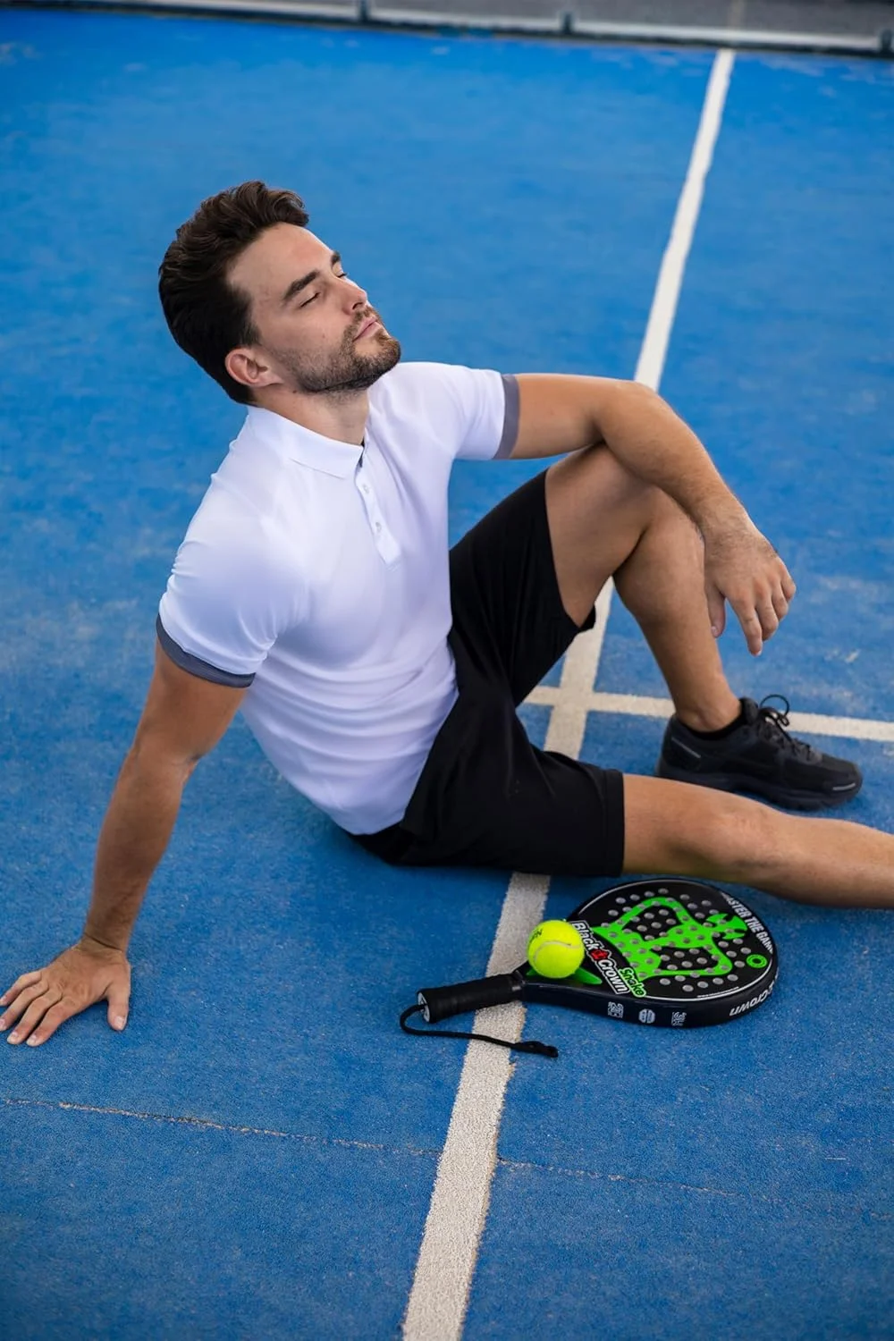 ست 5 عددی پولوشرت مردانه، رطوبت گیر، دکمه دار، مناسب باشگاه، ورزش و تاپ های آستین کوتاه مردانه