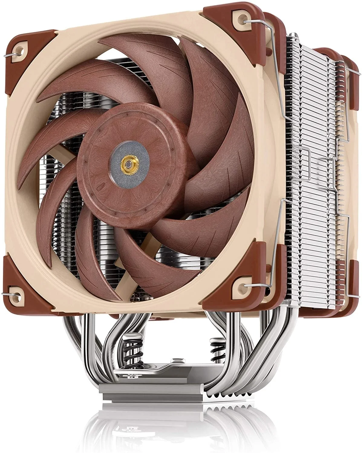 خنک کننده پردازنده تک برج Noctua NH-U12A 120mm، سرعت 450 - 2000 دور در دقیقه، کانکتور برق 4 پین، سطح نویز 22.6 دسی بل، پشتیبانی از PWM و آداپتورهای کم صدا، قهوه ای | NH-U12A
