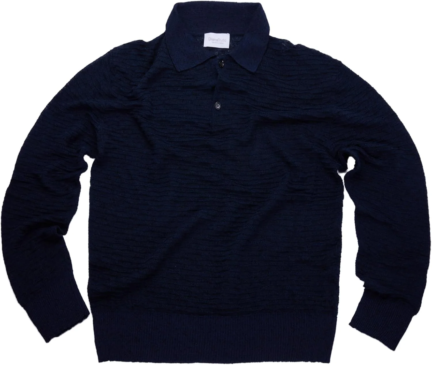 پولو آستین بلند مردانه با ترکیب کتان و ابریشم (تک عددی)