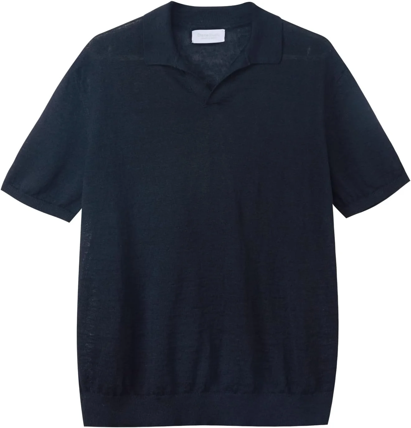 پولوشرت مردانه، 100% لینن (کتان)، رنگ ثابت، ساخت ایتالیا