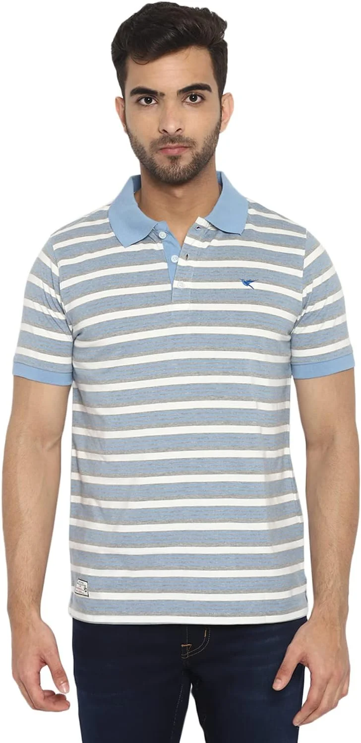 پولوشرت راه راه مردانه دنیکلو با برش معمولی