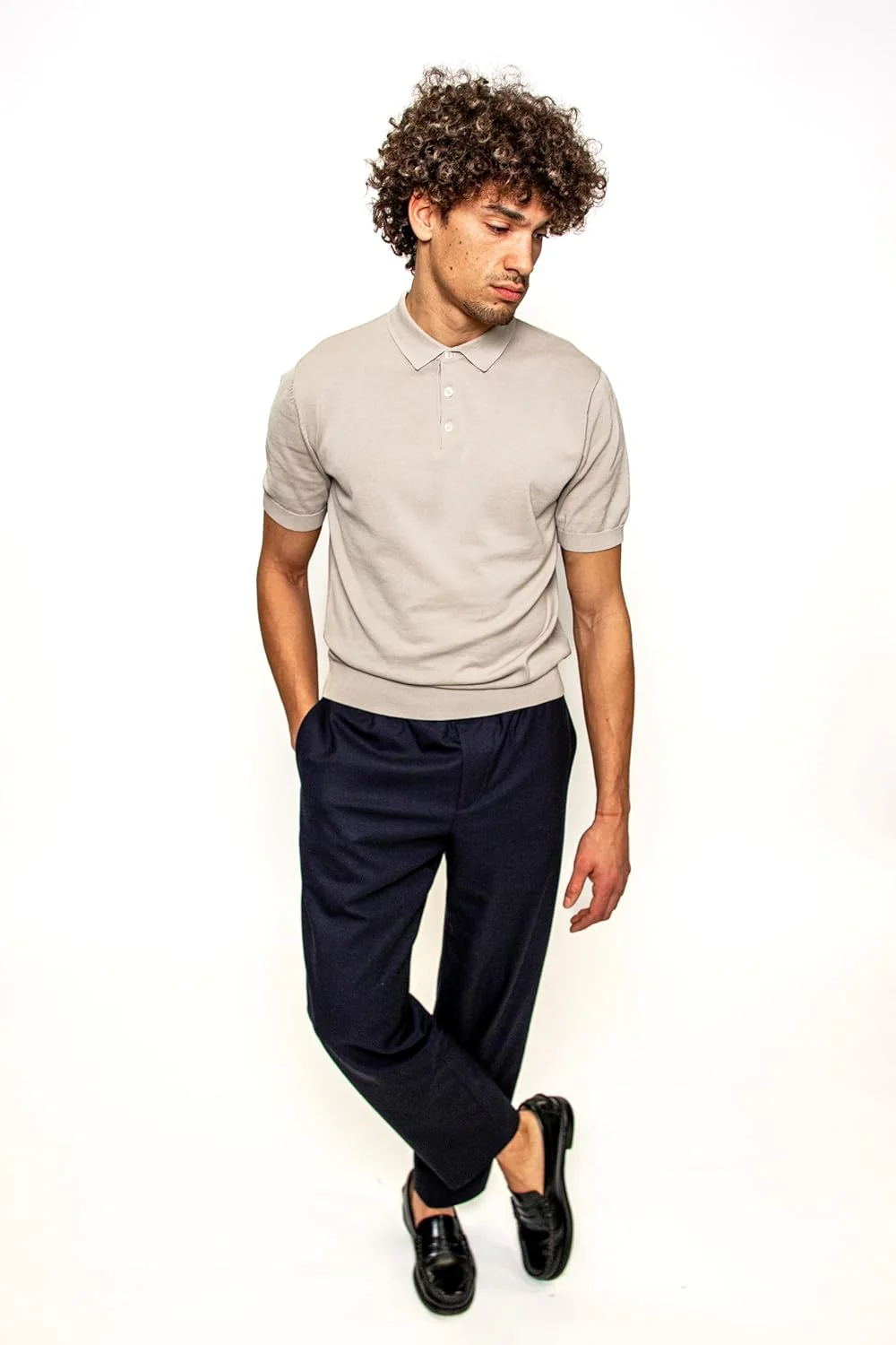 پولوشرت مردانه نخی خنک (بسته 1 عددی)