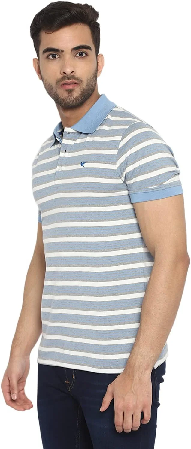 پولوشرت راه راه مردانه دنیکلو با برش معمولی