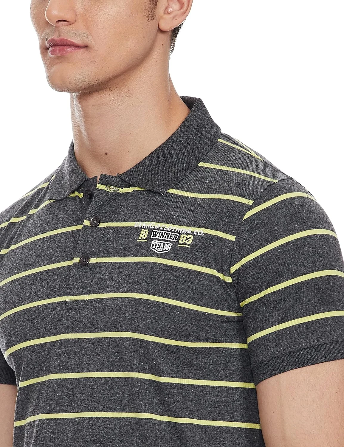 پولوشرت راه راه مردانه دنیکلو با برش معمولی