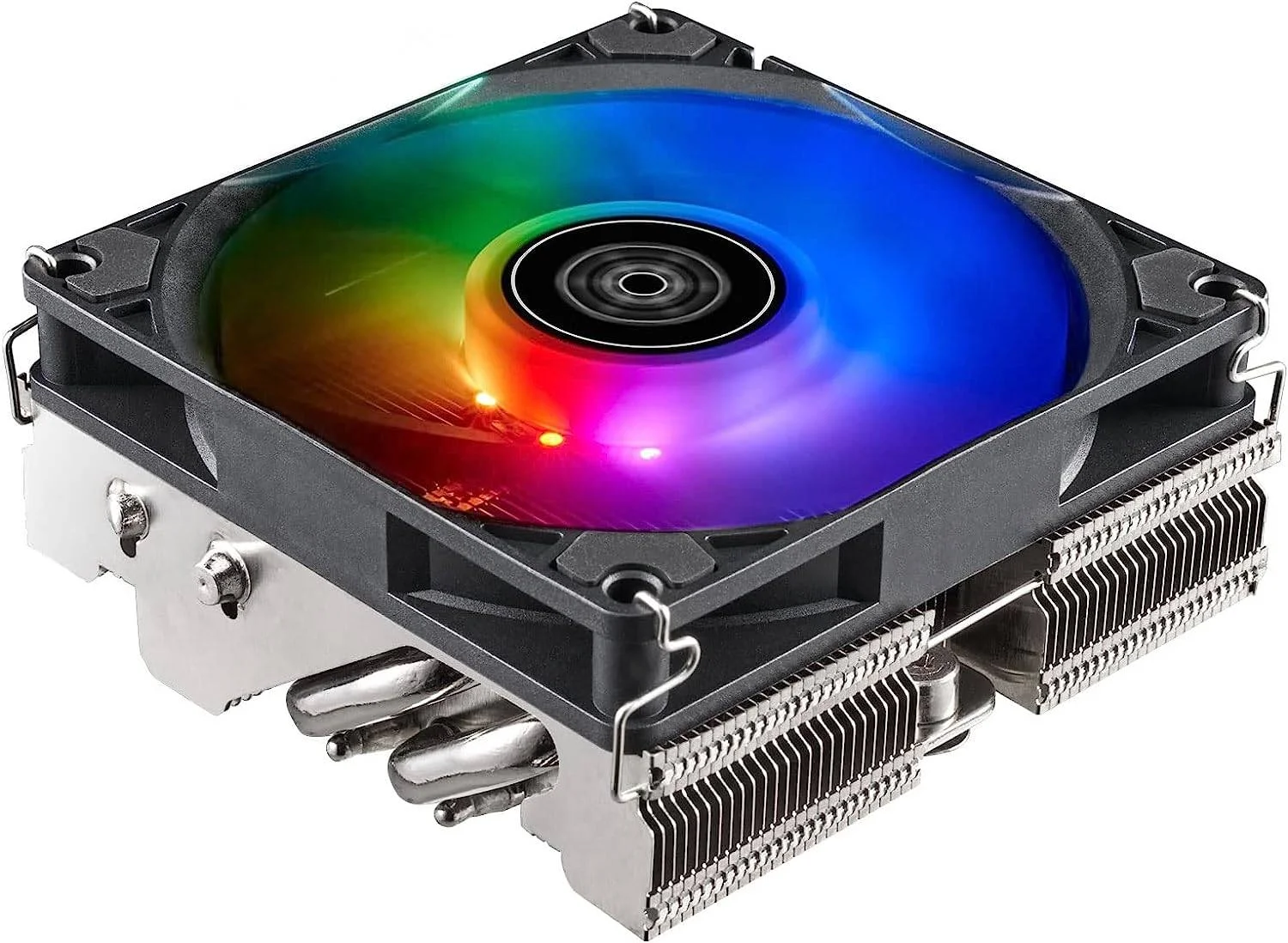خنک کننده پردازنده افقی Silverstone Hydrogon H90 ARGB، دارای 4 لوله حرارتی، فن 92 میلی متری PWM ARGB، سرعت 500 ~ 2600 دور در دقیقه، حداکثر جریان هوا 45.73 CFM، بلبرینگ هیدرولیک، مشکی | SST-HYH90-ARGB خنک کننده پردازنده افقی Silverstone Hydrogon H90 ARGB، دارای 4 لوله حرارتی، فن 92 میلی متری PWM ARGB، سرعت 500 ~ 2600 دور در دقیقه، حداکثر جریان هوا 45.73 CFM، بلبرینگ هیدرولیک، مشکی | SST-HYH90-ARGB