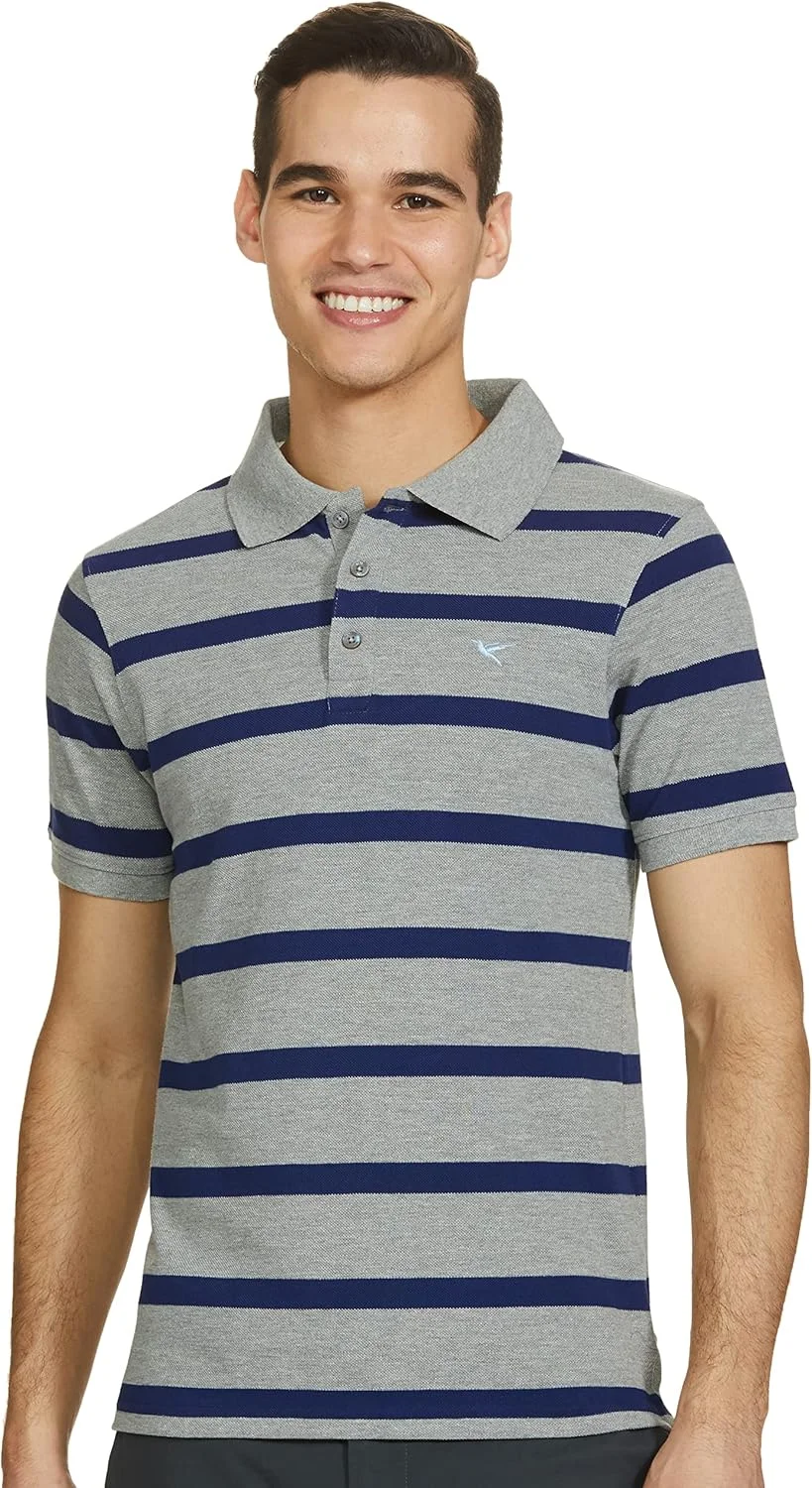 پولوشرت راه راه مردانه دنیکلو با برش معمولی