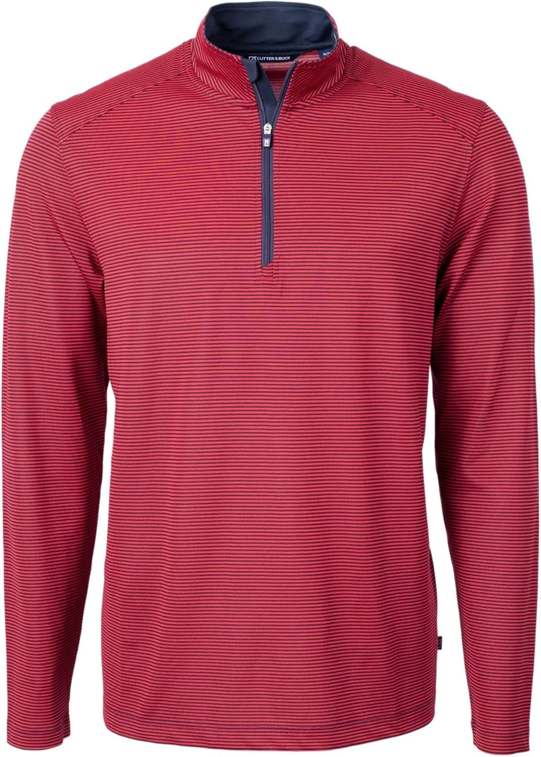 نیم زیپ مردانه راه راه ریز اکو پیک باک و کاتر