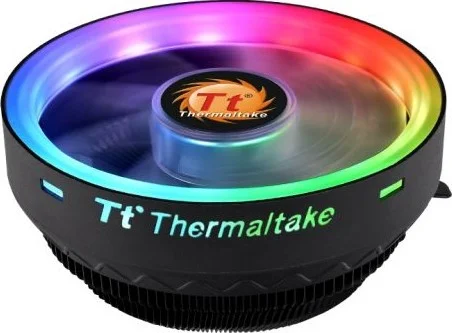 خنک کننده پردازنده Thermaltake UX100 ARGB Lighting، پره های آلومینیومی، توان خنک کنندگی 65 وات، سرعت فن 1800 دور در دقیقه، طول عمر فن 30000 ساعت | CL-P064-AL12SW-A خنک کننده پردازنده Thermaltake UX100 ARGB Lighting، پره های آلومینیومی، توان خنک کنندگی 65 وات، سرعت فن 1800 دور در دقیقه، طول عمر فن 30000 ساعت | CL-P064-AL12SW-A