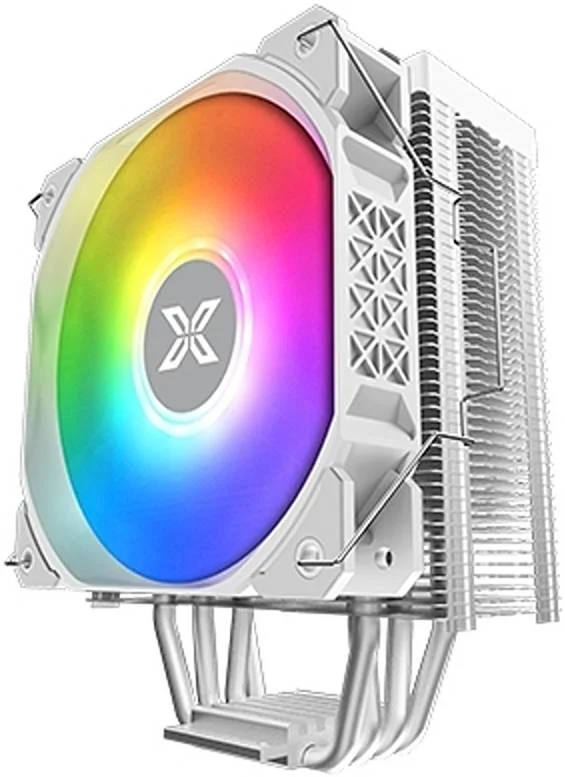 خنک کننده پردازنده Xigmatek Air-Killer Pro Arctic، سرعت فن 1800 دور در دقیقه، جریان هوای 82.2CFM، بلبرینگ هیدرولیک، فن aRGB مدل X22A، سطح نویز فن 25.3 dBA، کانکتور فن 4 پین (PWM)، سفید | EN47925 - تصویر 3