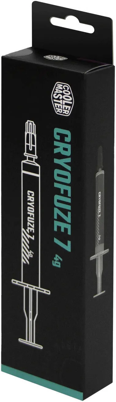 خمیر حرارتی کولر مستر CryoFuze 7، ظرفیت 4 گرم، شامل کاردک و تمیز کننده چربی، امپدانس حرارتی پایین، ترکیب آنهیگروسکوپی | MGZ-NDSG-N04G-R1